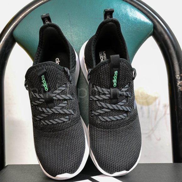 adidas women cloud foam shoes  in black - Picture 2 of 4